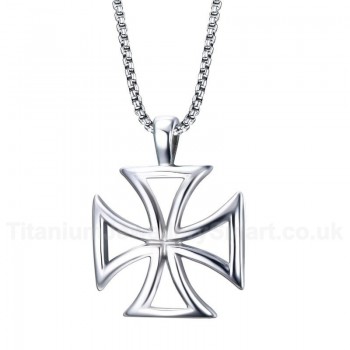 Men's Titanium Pendant 40.5 mm Hollow Sign of Templar PN-722