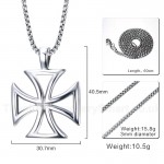 Men's Titanium Pendant 40.5 mm Hollow Sign of Templar PN-722