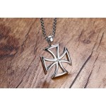 Men's Titanium Pendant 40.5 mm Hollow Sign of Templar PN-722