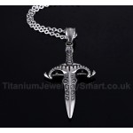 Unisex Titanium Pendant Sword PN-516