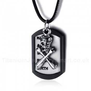 Men's Titanium Pendant Skull Two Pieces FN-012