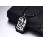 Men's Titanium Pendant Skull Two Pieces FN-012