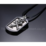 Men's Titanium Pendant Skull Two Pieces FN-012