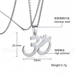 Unisex Titanium Pendant Om Symbol PN-835