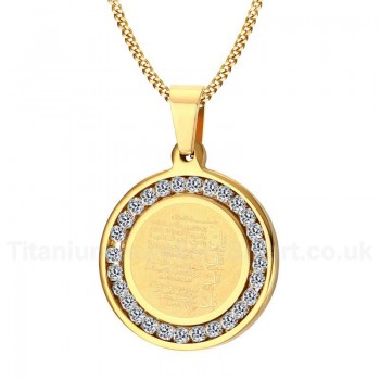 Men's Titanium Pendant 29 mm Zircon PN-626