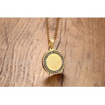 Men's Titanium Pendant 29 mm Zircon PN-626