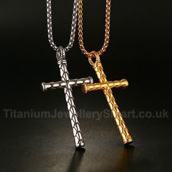 Men's Titanium Pendant 63 mm Chinese Dragon Cross PN-622