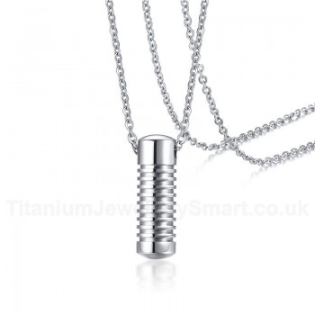 Unisex Titanium Pendant Thread Openable PN-1135S