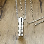 Unisex Titanium Pendant Thread Openable PN-1135S