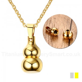 Men's Titanium Pendant 23.5 mm Gourd Openable PN-704