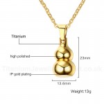 Men's Titanium Pendant 23.5 mm Gourd Openable PN-704