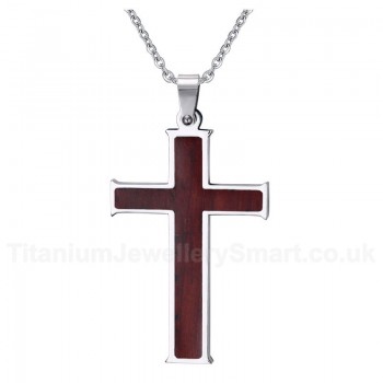 Unisex Titanium Pendant Cross PN-295