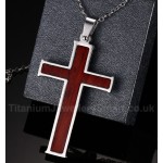 Unisex Titanium Pendant Cross PN-295