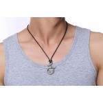 Men's Titanium Pendant Snake Black PN-850