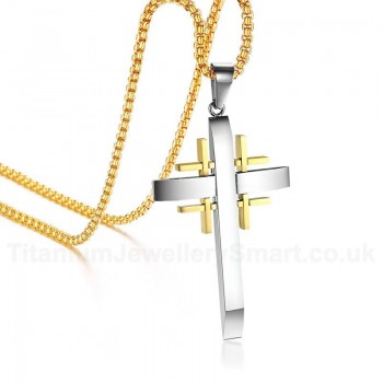 Men's Titanium Pendant 56 mm Cross PN-900