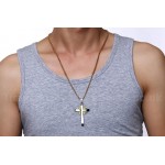 Men's Titanium Pendant 56 mm Cross PN-900