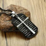 Men's Titanium Pendant Cross Black PN1014