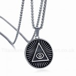 Men's Titanium Pendant 35 mm Eye of God PN-846S