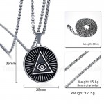 Men's Titanium Pendant 35 mm Eye of God PN-846S