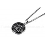 Men's Titanium Pendant 35 mm Eye of God PN-846S