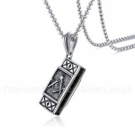 Men's Titanium Pendant Masonic Harmonica PN-1093