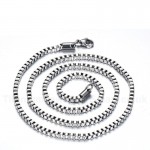 Unisex Titanium Necklace 3 mm Box Chain NC-004