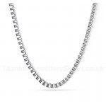 Unisex Titanium Necklace 3 mm Box Chain NC-004