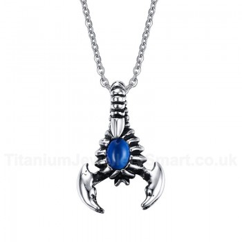 Men's Titanium Pendant Scorpion Opal Punk PN-463