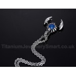 Men's Titanium Pendant Scorpion Opal Punk PN-463