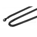 Unisex Titanium Necklace 5 mm Black NC-141B