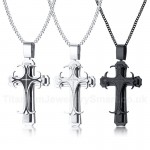 Men's Titanium Pendant Three Layers Cross PN-1111