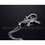 Men's Titanium Pendant Lizard PN-495