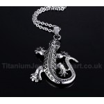 Men's Titanium Pendant Lizard PN-495