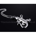 Men's Titanium Pendant Lizard PN-495