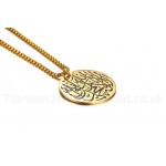 Unisex Titanium Pendant 40 mm Allah PN-1069