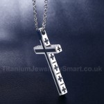 Unisex Titanium Pendant Cross CN-077