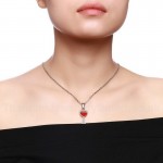 Women's Titanium Pendant Red Wine Glass PN-895