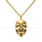 Men's Titanium Pendant 41 mm Mask PN-707