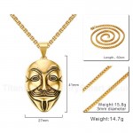 Men's Titanium Pendant 41 mm Mask PN-707