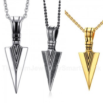 Men's Titanium Pendant Arrow PN-515