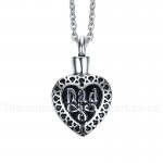 Unisex Titanium Pendant Dad PN-574