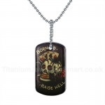 Men's Titanium Pendant Tag PN-354