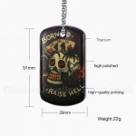 Men's Titanium Pendant Tag PN-354