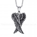 Men's Titanium Pendant Angel Wings PN-502