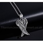 Men's Titanium Pendant Angel Wings PN-502