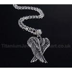 Men's Titanium Pendant Angel Wings PN-502