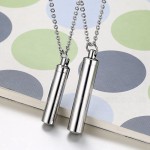 Unisex Titanium Pendant Perfume Bottle Cylinder PN-587