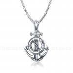 Men's Titanium Pendant 4.9 cm Anchor PN-786S