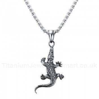 Men's Titanium Pendant 45 mm Crocodile PN-710