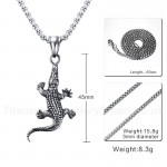 Men's Titanium Pendant 45 mm Crocodile PN-710